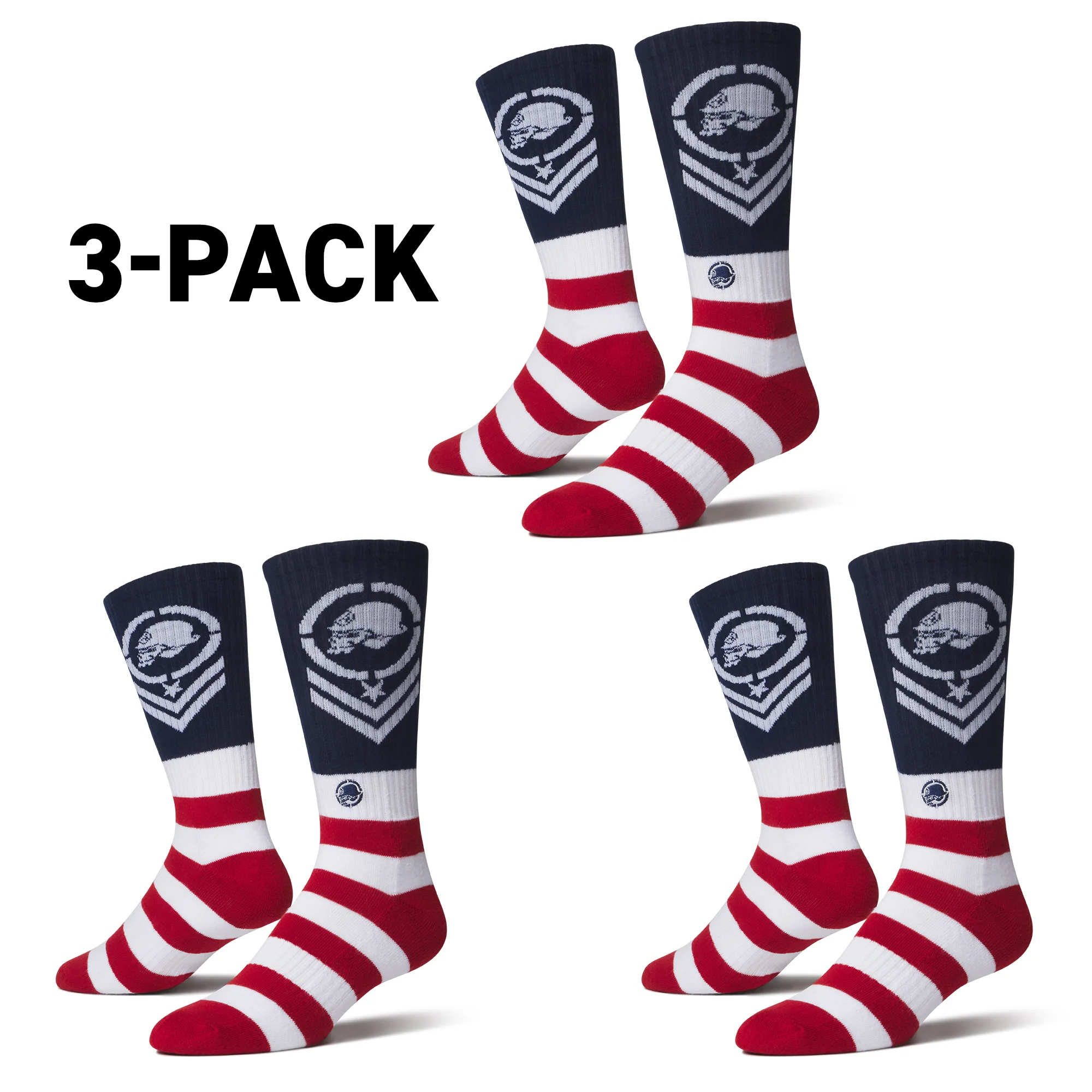 MERICA SOCKS 3-PACK